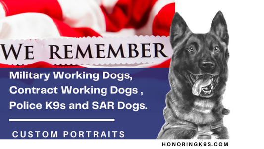 Honoring Our Military Working Dogs, Search and Rescue Dogs, and Police K9s with Custom Artwork