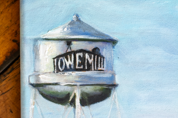 "Lowe Mill Legacy: A Captivating Portrait of Huntsville's Historic Gem" Original Oil Painting 8" x 24"