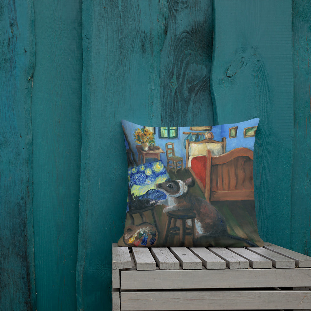 Vincent Van Gogh portrayed as a mouse