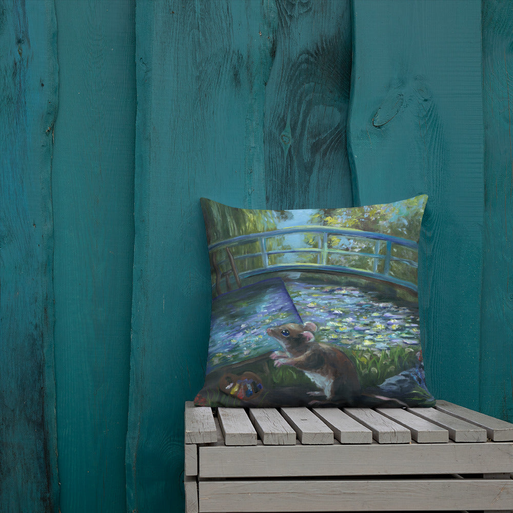 claude monet pillow cover