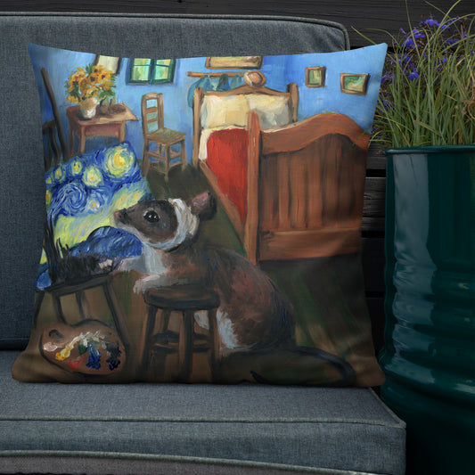 Vincent Van Mouse Premium Pillow