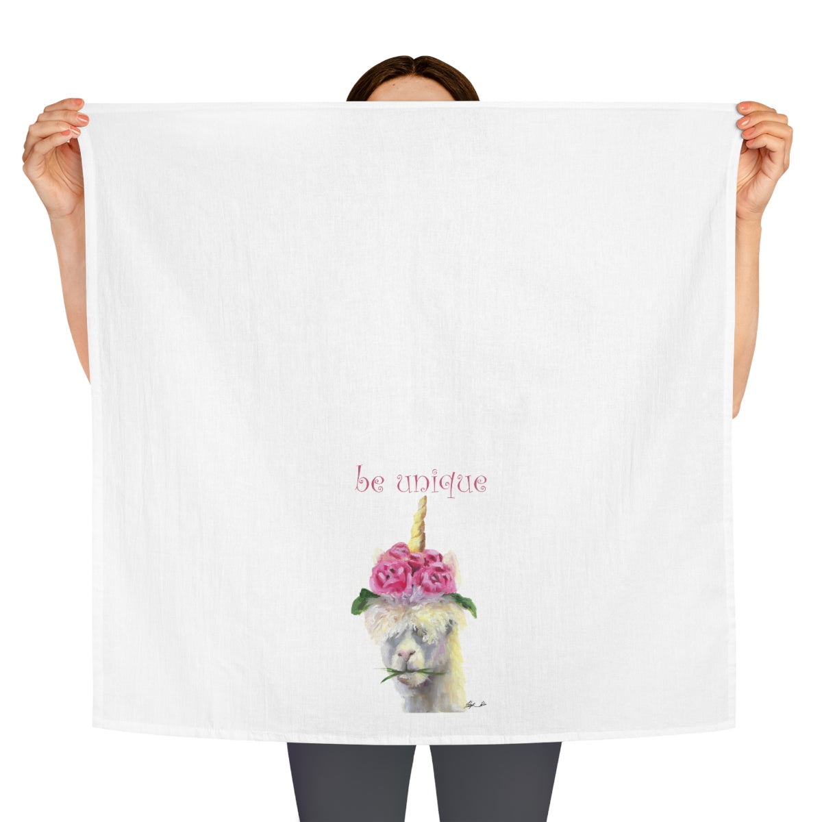 Llama Unicorn Tea Towel