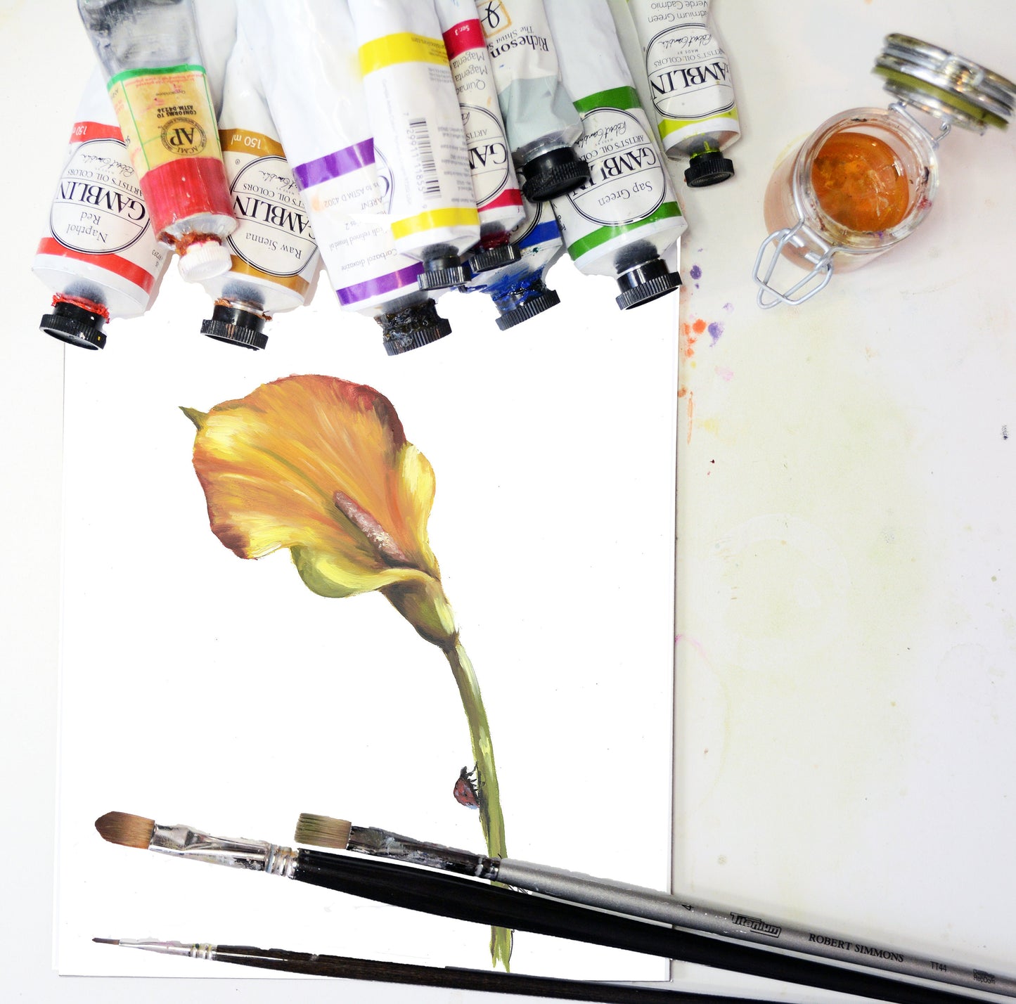 Calla Lily 8x10" Original Oil Painting