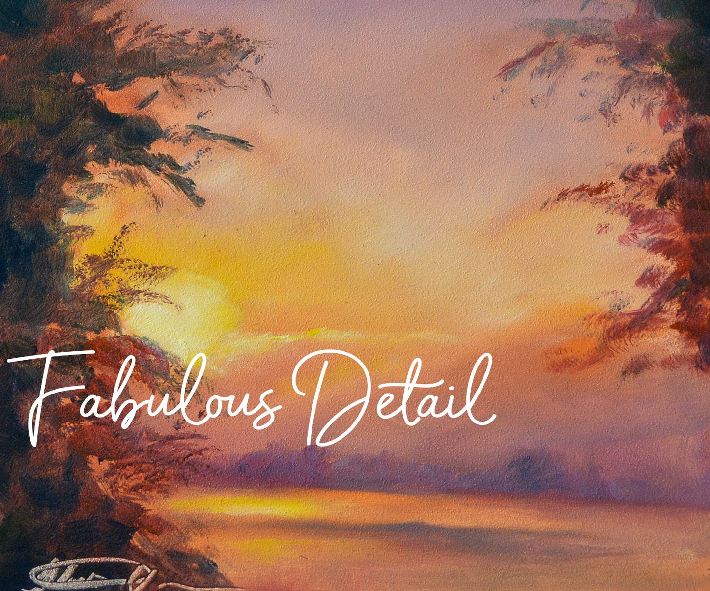 "Graceful Sunrise" Original Oil Painting 6" x 6"