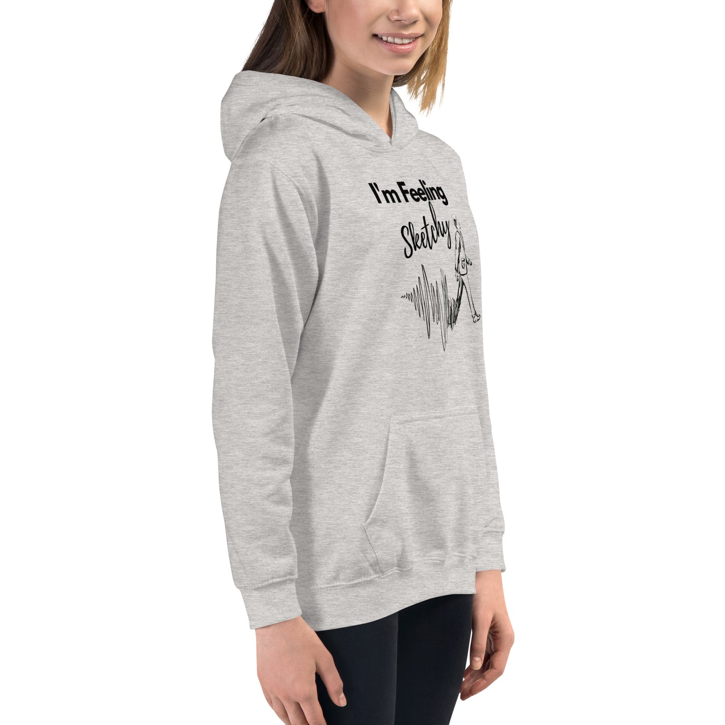 "I'm Feeling Sketchy" Artist Kids Sweatshirt Hoodie