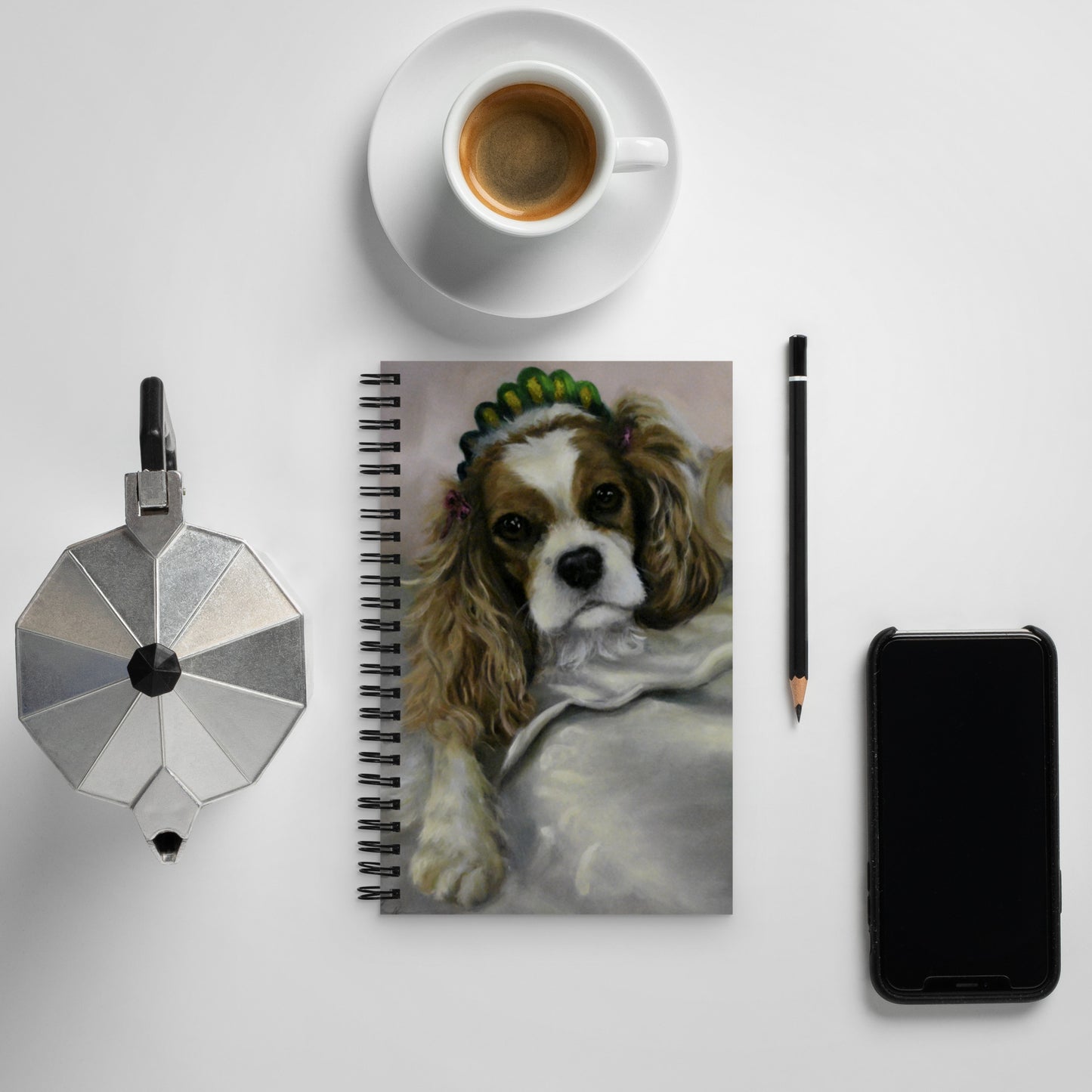 King Charles Spaniel Spiral notebook
