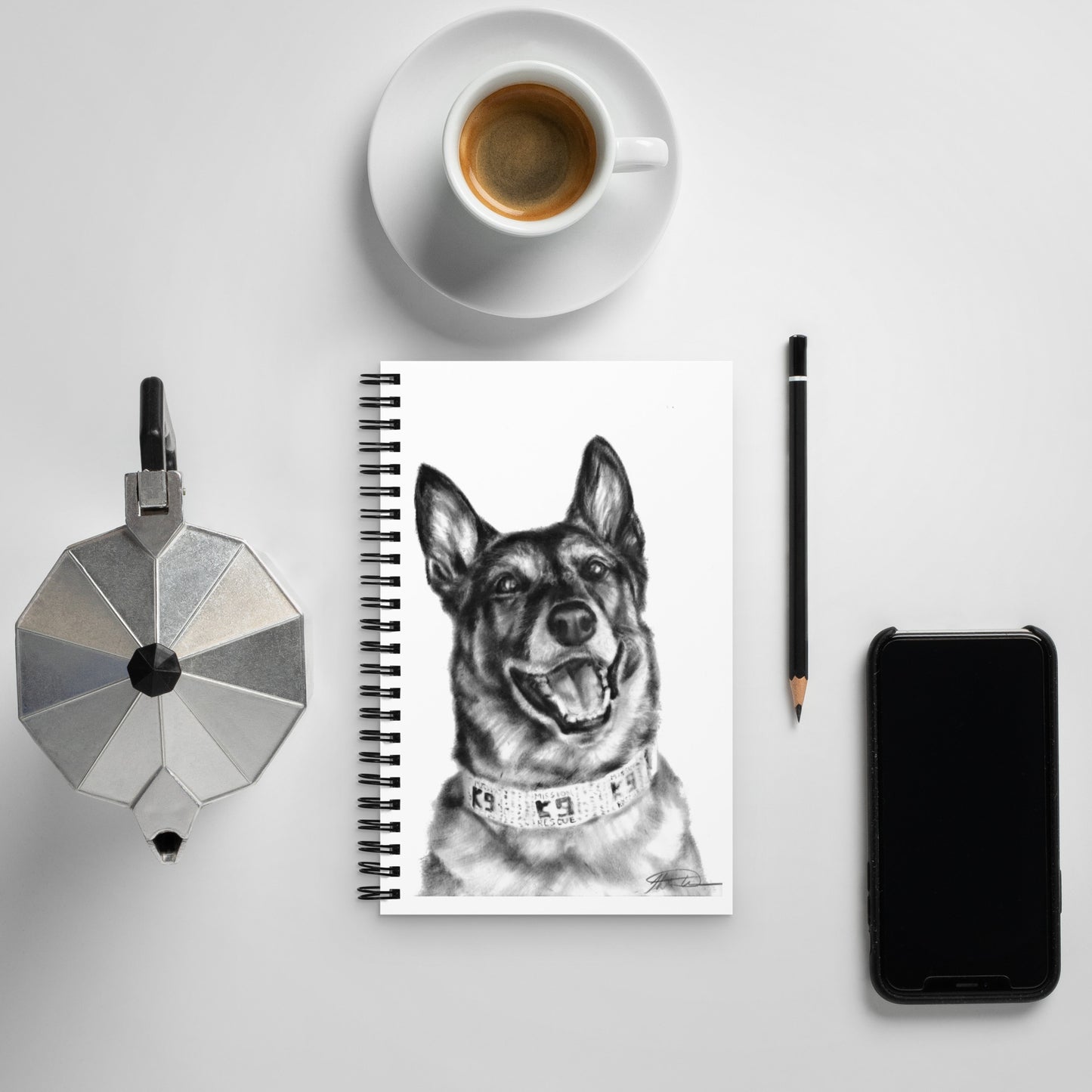 Military Working Dog Spiral Notebook