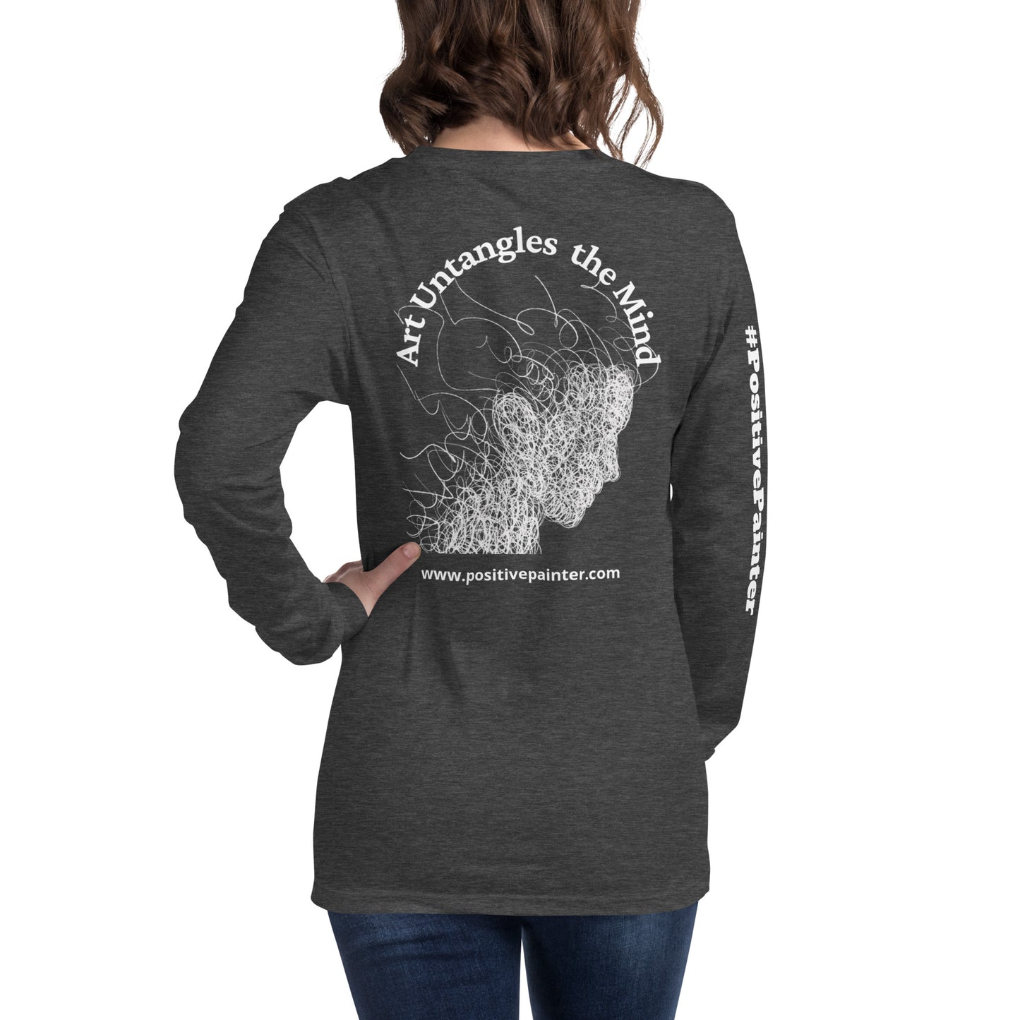 "Art Untangles the Mind" Unisex Long Sleeve Tee