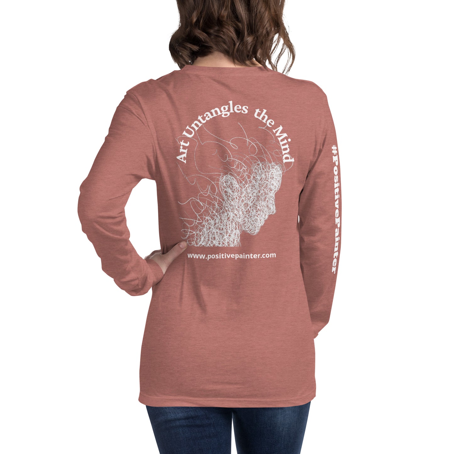 "Art Untangles the Mind" Unisex Long Sleeve Tee