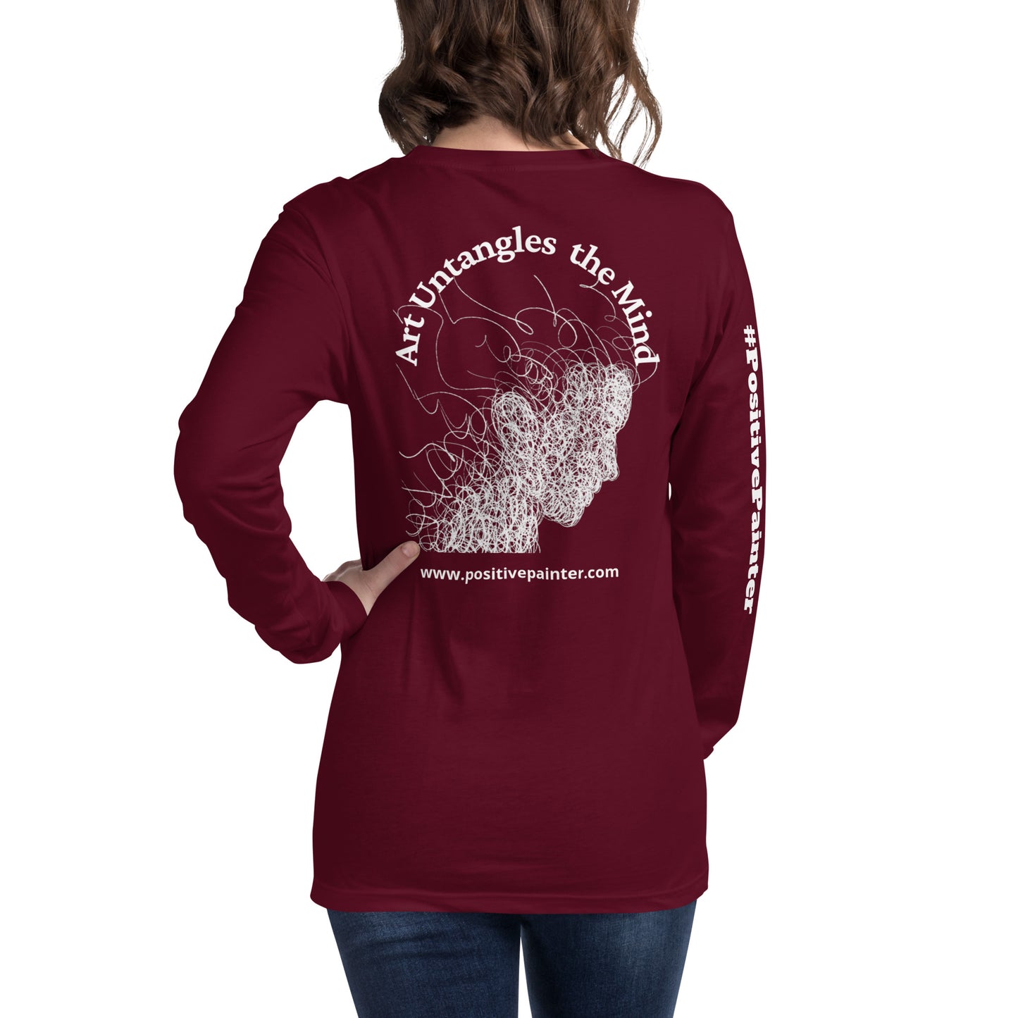 "Art Untangles the Mind" Unisex Long Sleeve Tee