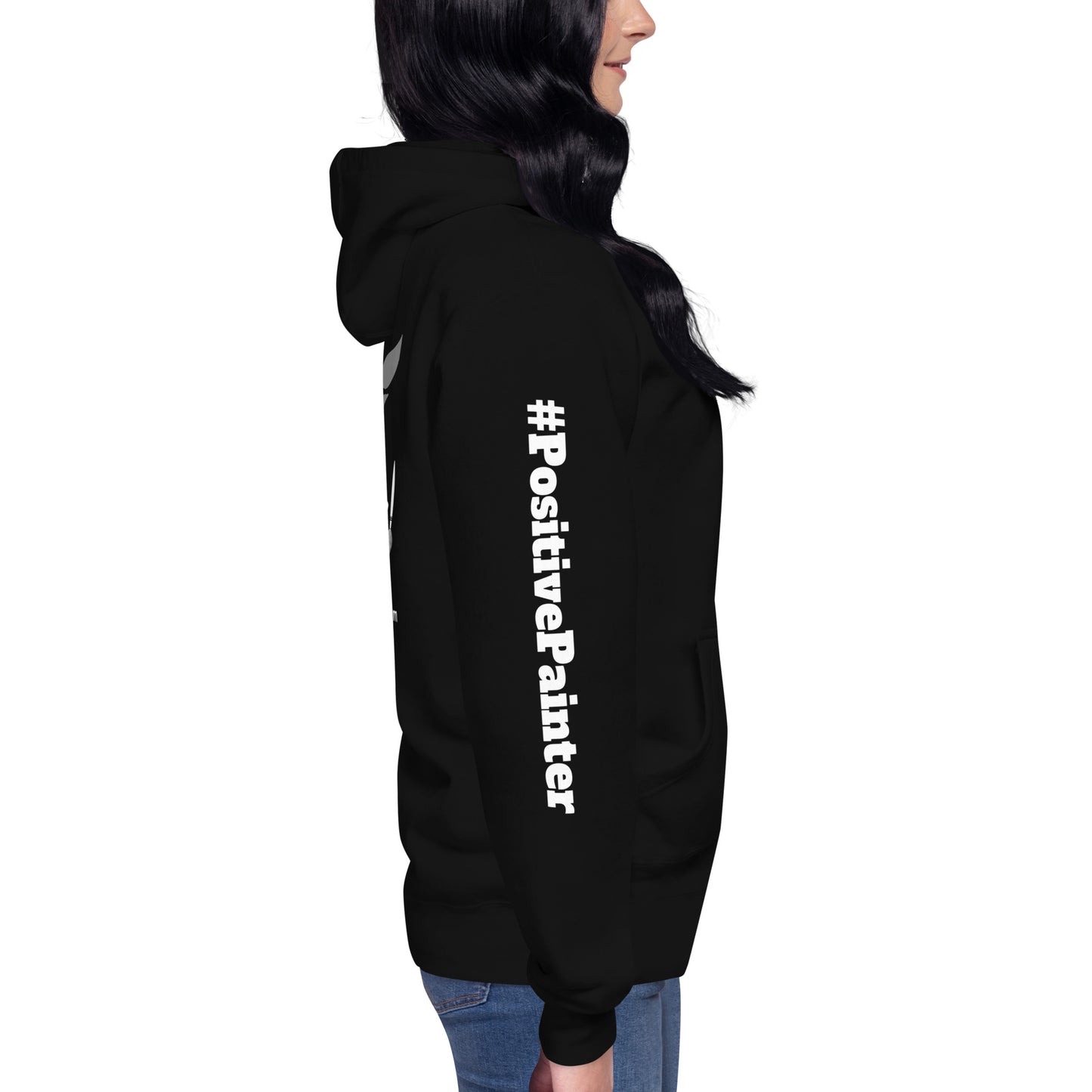 "Messy Hair Don't Care Because It's Paint Day" Unisex Artist Hoodie