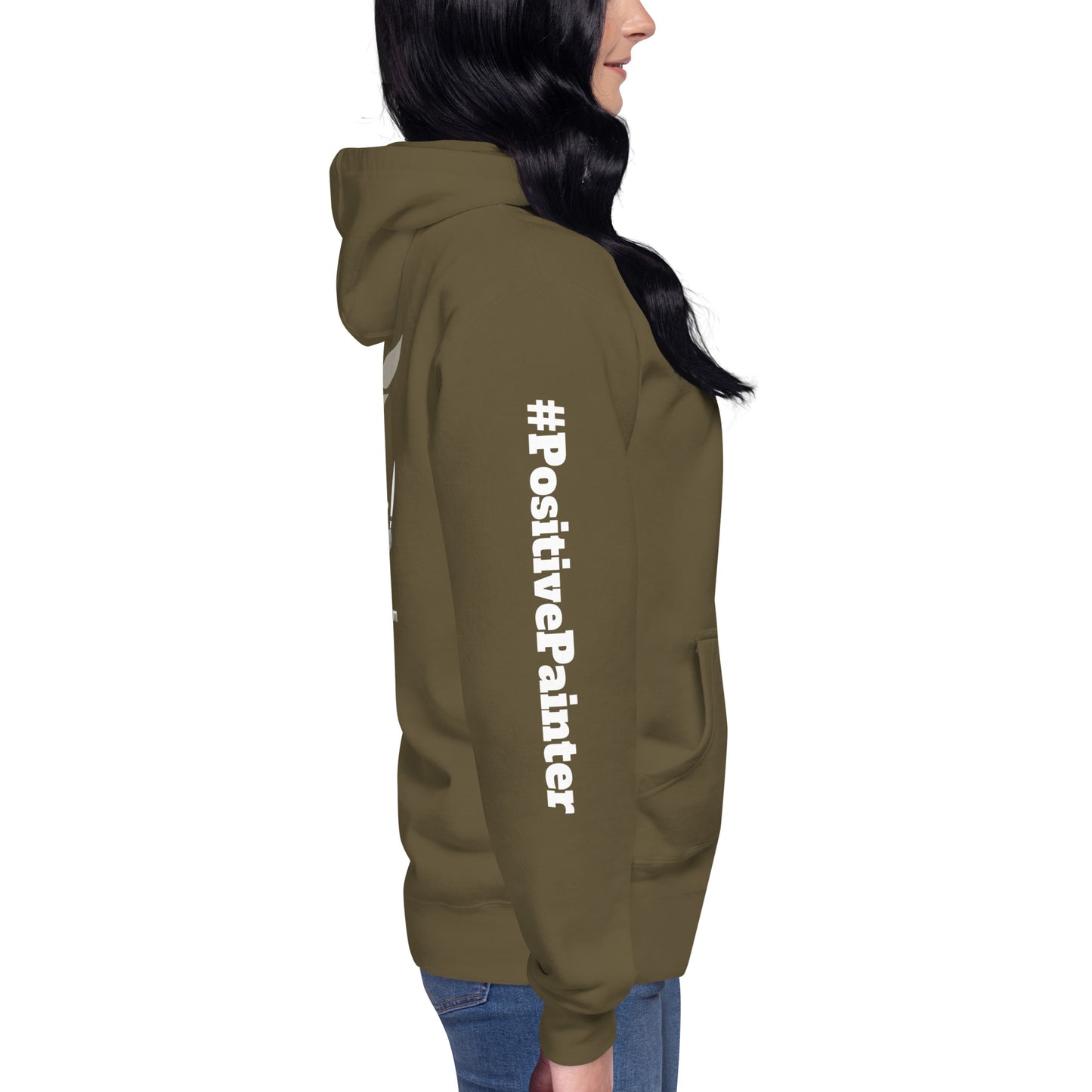 "Messy Hair Don't Care Because It's Paint Day" Unisex Artist Hoodie