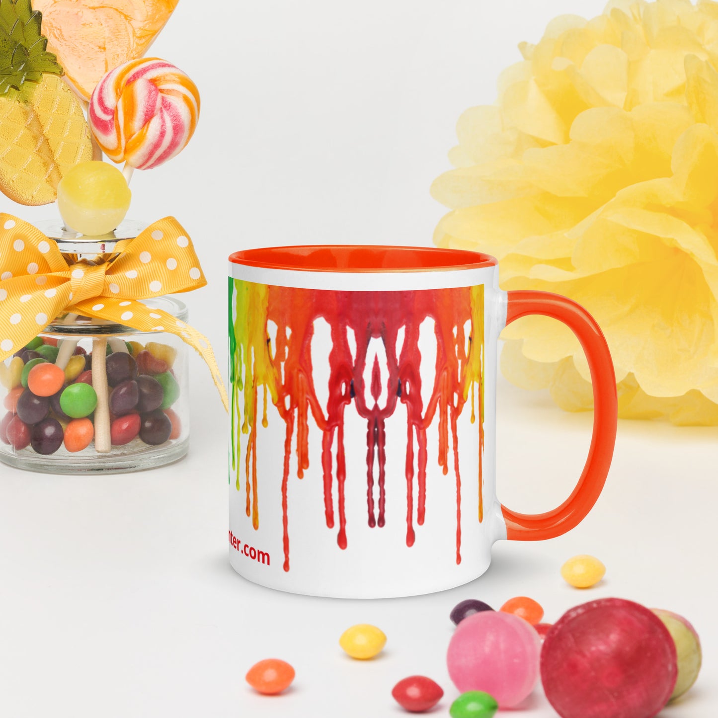 Colorful Artist Mug with Lots of Splashes of Color!