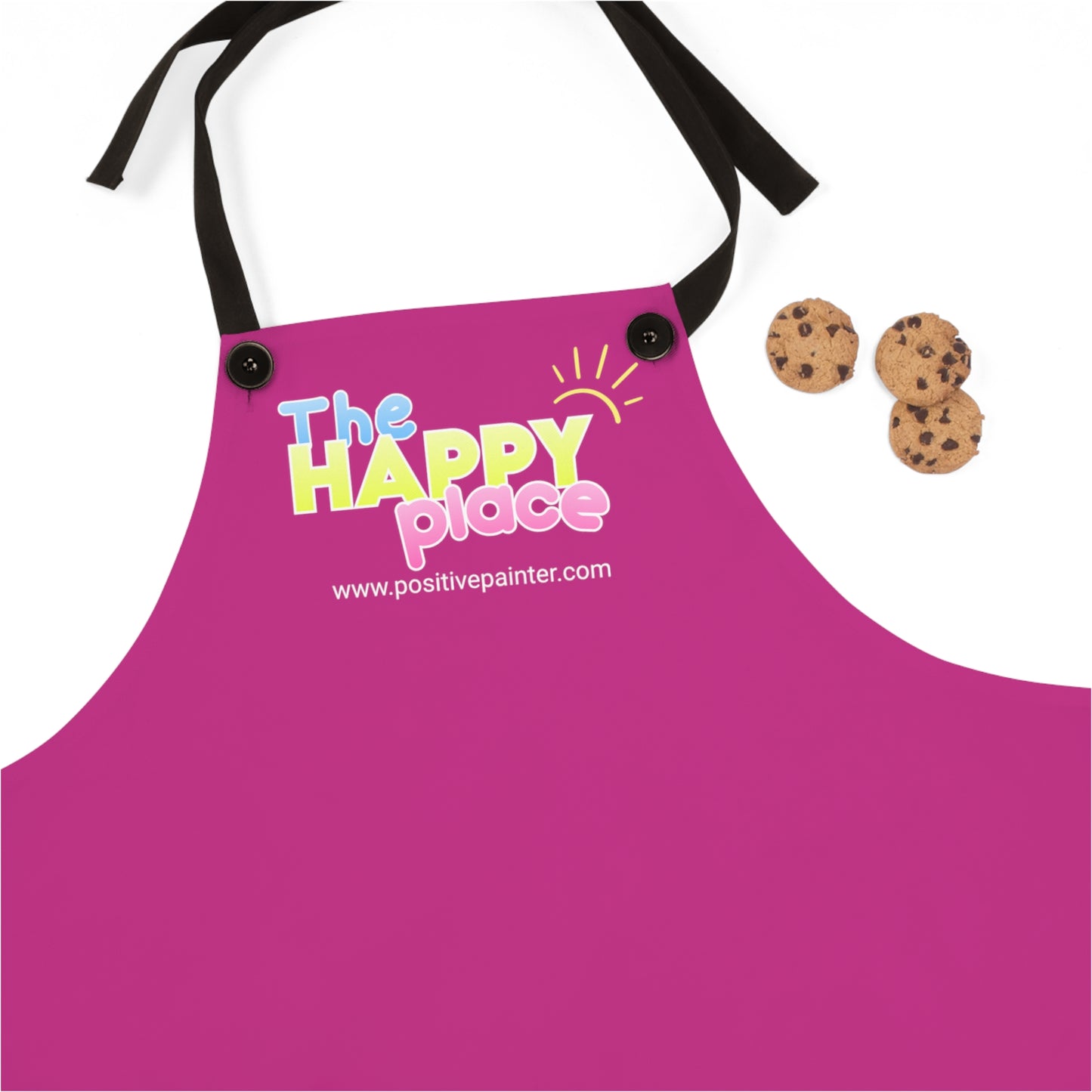"The Happy Place" Artist Smock in Hot Pink
