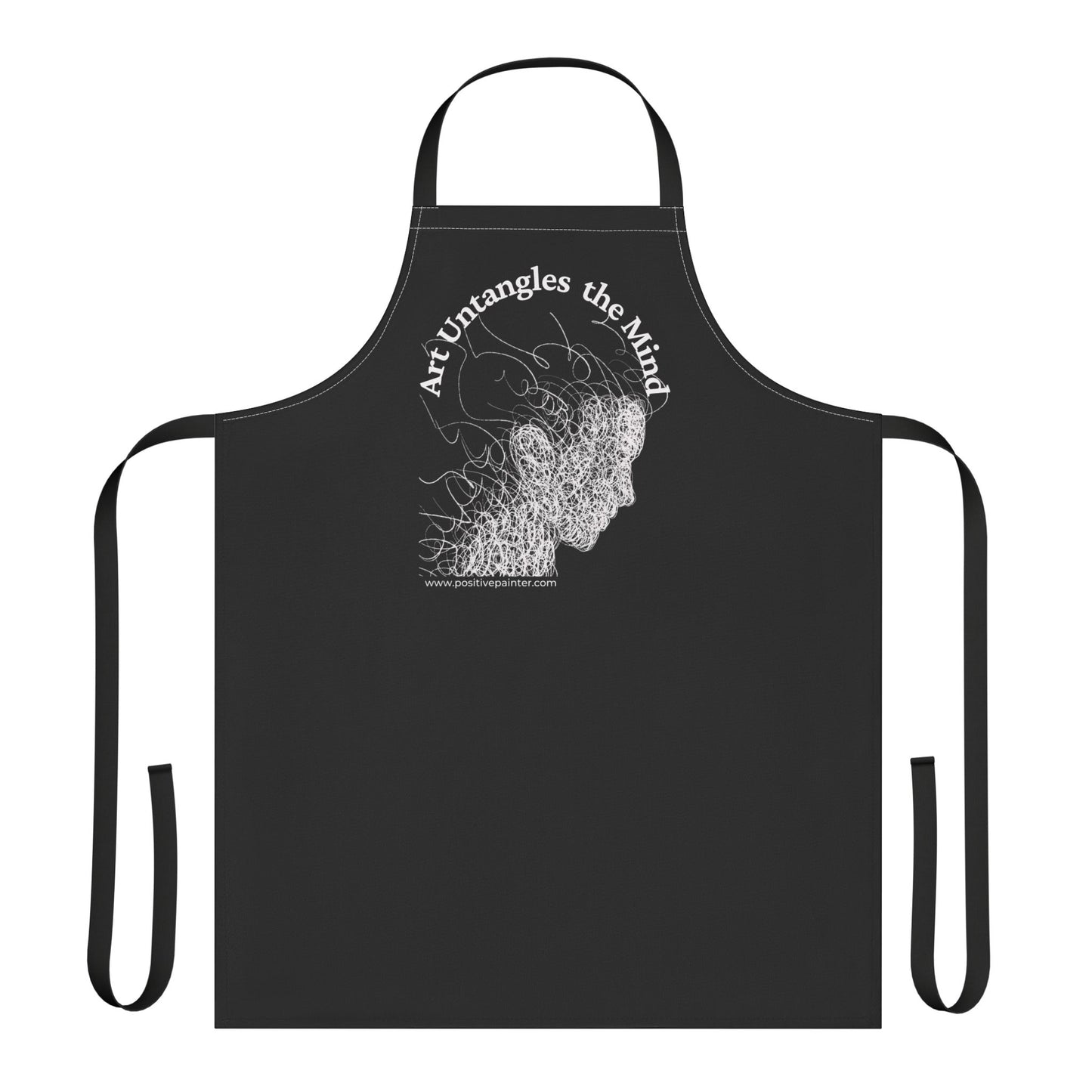 Art Untangles the Mind Apron – Artistic Brain Illustration Cooking Apron