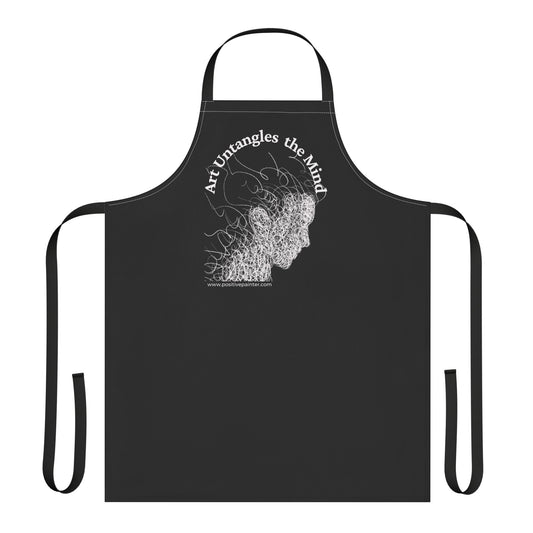 Art Untangles the Mind Apron – Artistic Brain Illustration Cooking Apron