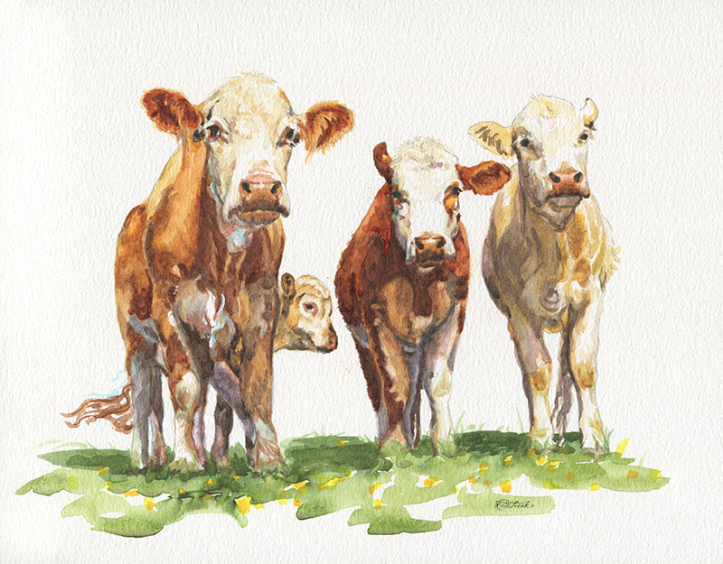 2/22 and 3/1 - Cows in Watercolor with Jennifer Redstreake: Mastering Fur and Character