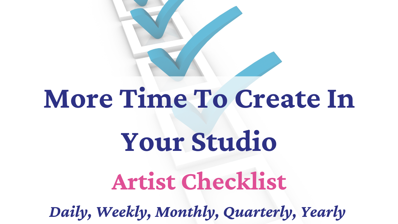 Freebie - Daily, Weekly, Monthly Artist Checklist