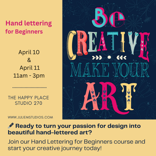 4/10 and 4/11 - Handlettering For Beginners: 2 Day Workshop (ONLINE OR IN PERSON)