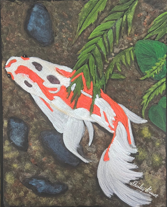 4/26 - Gouache & Watercolor Koi Fish on Black Paper with Shirley B. Garrett, Psy.D