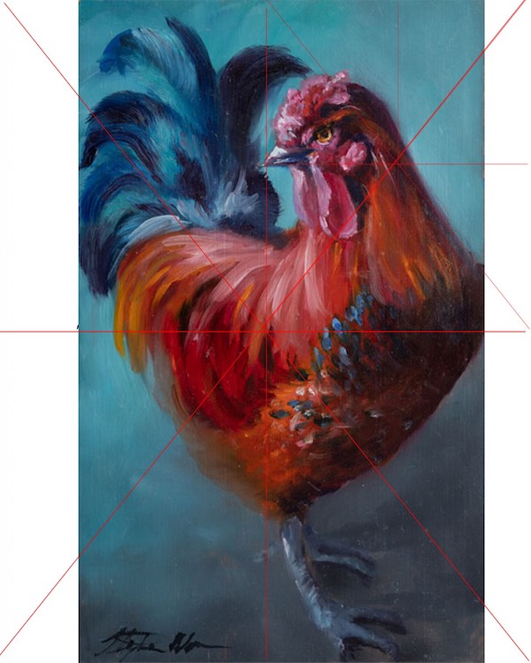 How to Paint A Rooster and Paint Colorful Feathers Oil Painting Class