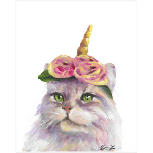 Print - Cat Unicorn - Caticorn Unicorn Series Premium Art Prints  (Copy)