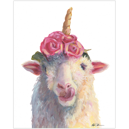 Print - Sheep Unicorn - Sheepicorn Unicorn Series Premium Art Prints