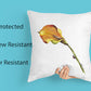 Calla Lily with Lady Bug Indoor Pillow and Outdoor Pillow