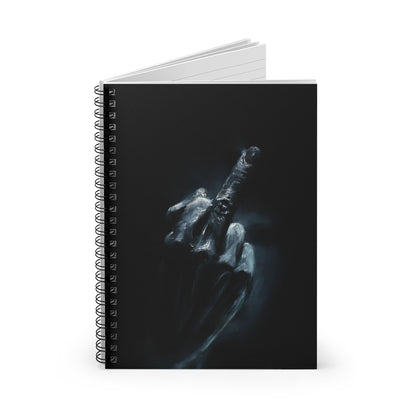Journal, Middle Finger Notebook, Middle Finger Artwork, Gag Gift, Poetry Notebook, Fun Notebook, White Elephant, Gift, Junk Journal