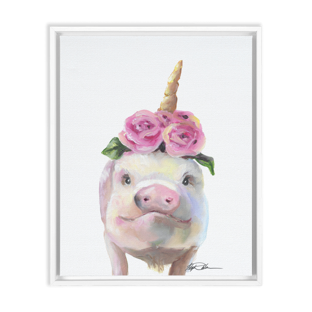 8x10 Pig and Unicorn artwork