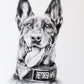 Custom Dry Brush Oil Painting for MWD, CWD, SAR and PSD K9s