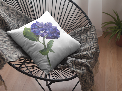 Purple Hydrangea Indoor Pillows and Outdoor Pillows