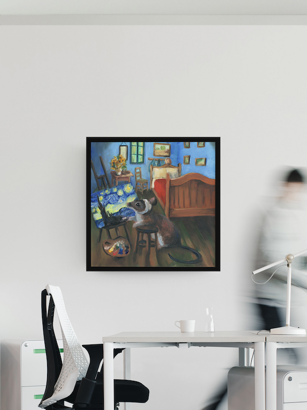 Vincent Van Gogh as a Mouse Artwork on Premium Print