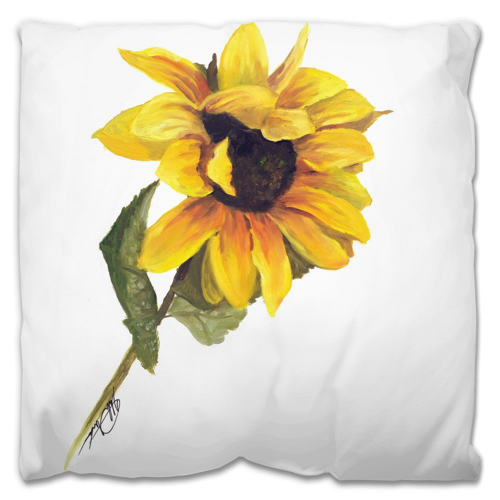 Sunflower Indoor Pillow or Outdoor Pillow