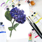 Purple Hydrangea 8x10" Original Oil Painting