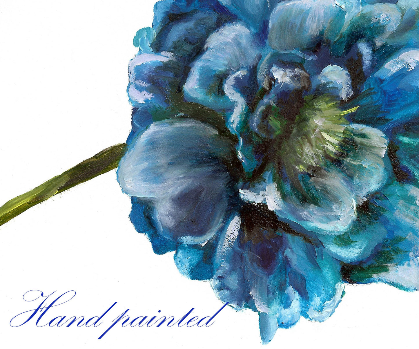 Original Oil Painting: Blue Poppy 8x10"