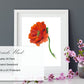 Original Oil Painting: Orange Poppy