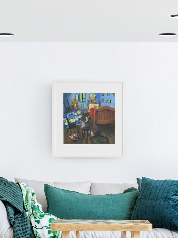 Vincent Van Gogh as a Mouse Artwork on Premium Print