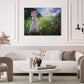 Oil painting is fabulous for a living room.